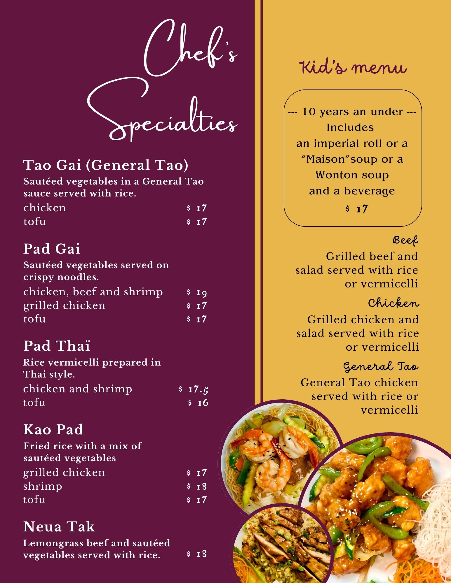 Les spécialités du chef (2)